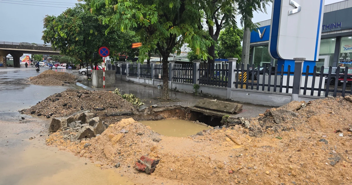 Thái Nguyên: Thi công dự án chống ngập, tiềm ẩn nguy cơ mất an toàn