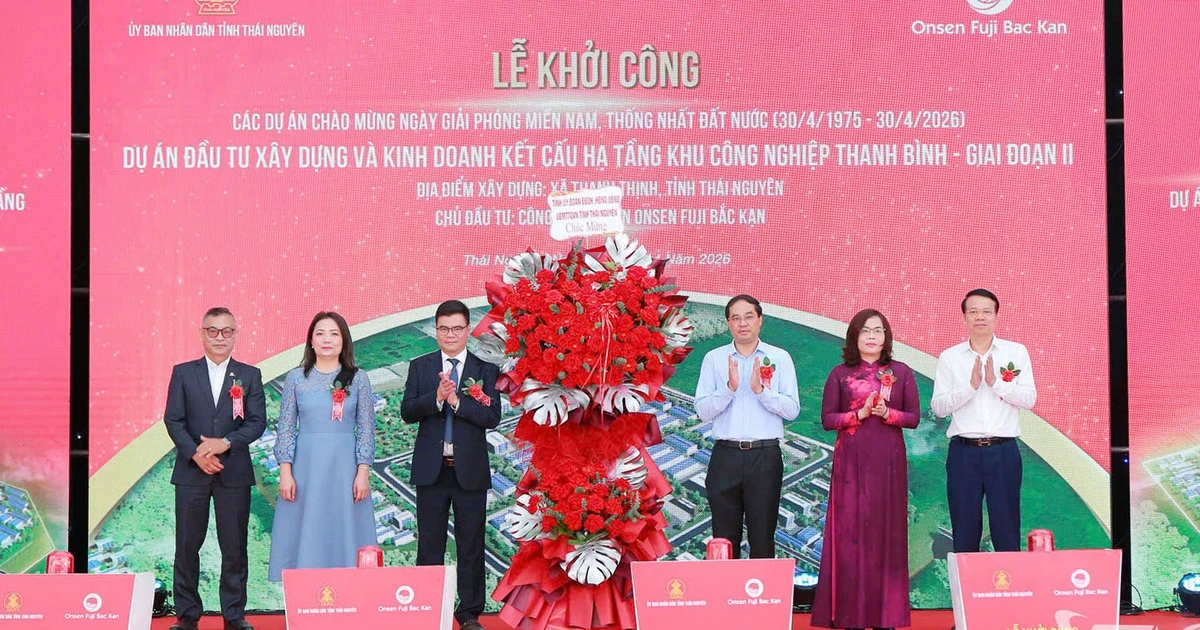 Thái Nguyên: Khởi công 10 dự án có tổng mức đầu tư gần 8.500 tỷ đồng