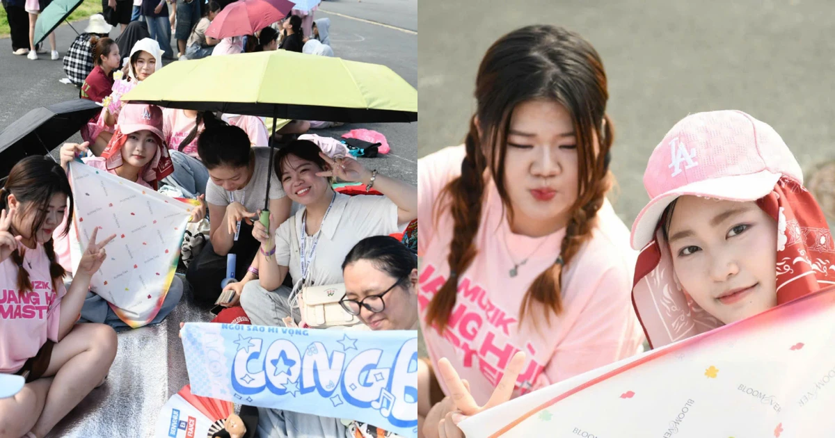 Hàng nghìn bạn trẻ "đội nắng" check-in sớm, sẵn sàng bùng nổ cùng Concert Thanh Xuân