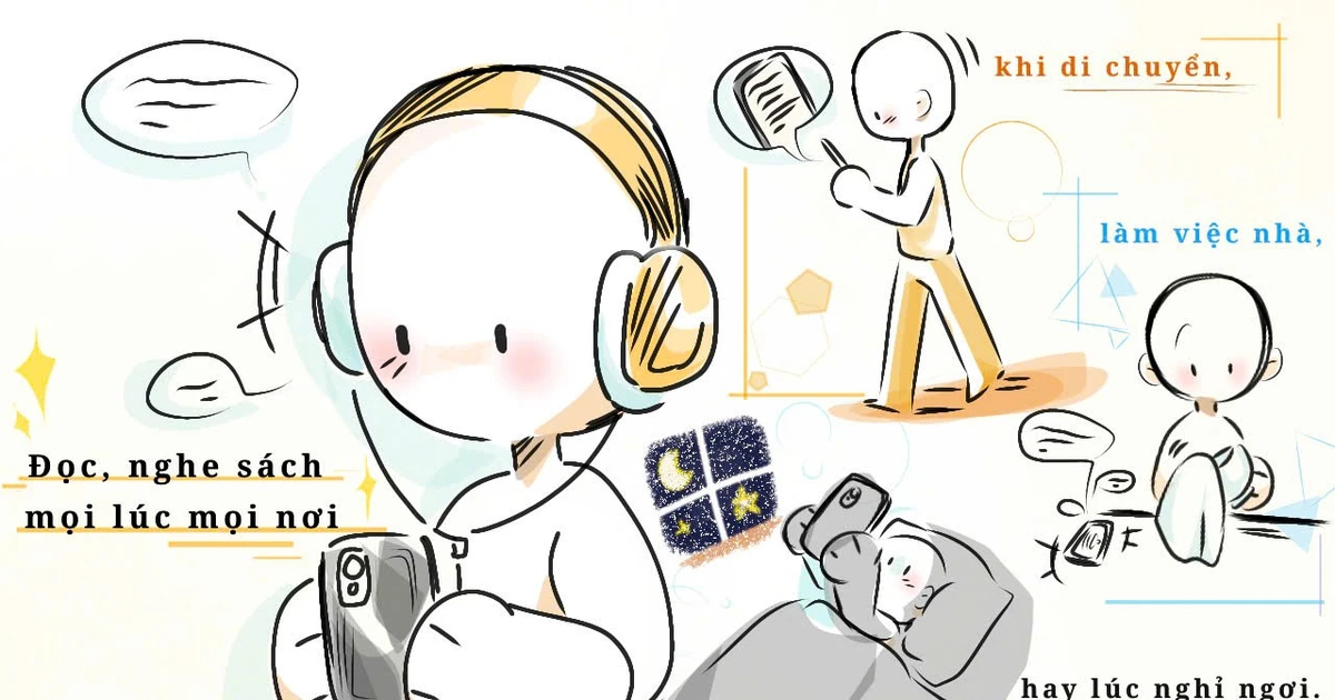 Giới trẻ "đổi style" đọc sách: Mang cả trăm cuốn mà không nặng, nghe là đọc