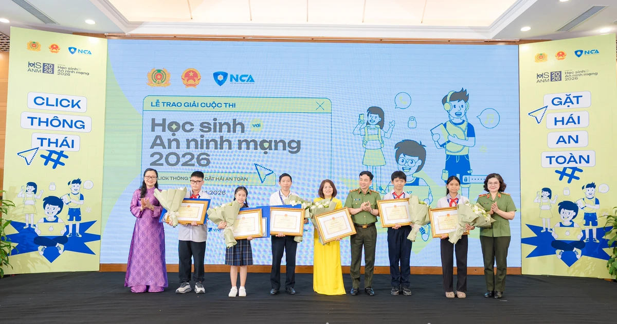 Những con số ấn tượng tại lễ trao giải cuộc thi "Học sinh với an ninh mạng 2026"