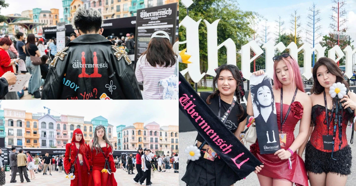 Fan G-Dragon biến Ocean City thành sàn diễn thời trang với sắc đỏ - đen cực chất