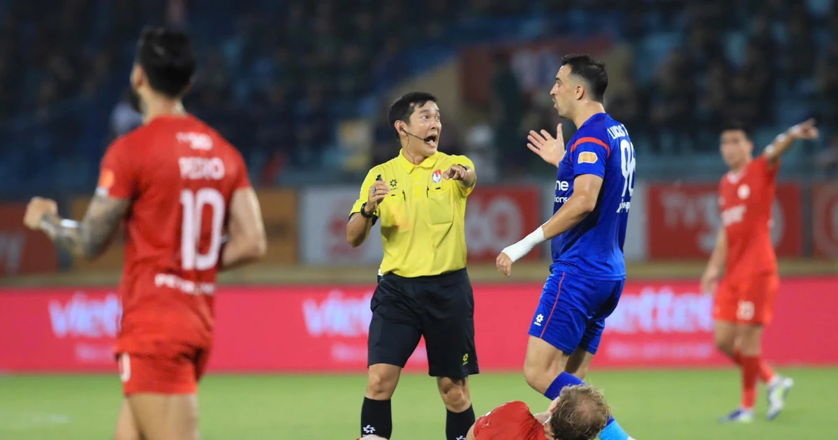 VFF 'treo còi' trọng tài thổi phạt đền Thể Công Viettel khi hoà PVF-CAND