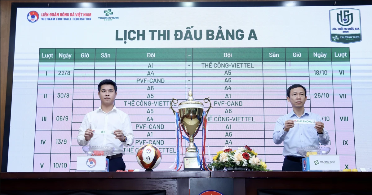 Tập đoàn Trường Tươi là Nhà tài trợ chính Giải bóng đá Vô địch lứa tuổi 16 quốc gia 2026