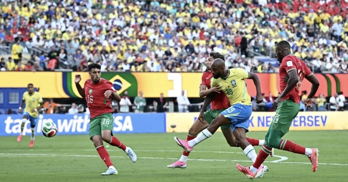 HIGHLIGHTS: Morocco buộc ứng viên vô địch Brazil chia điểm