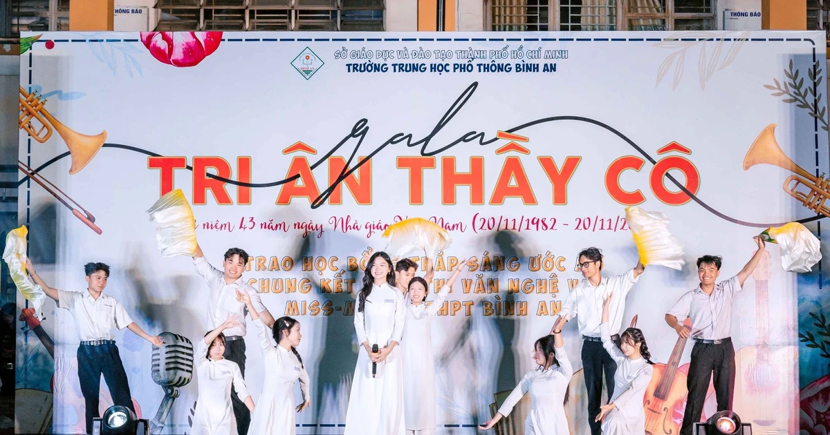 TP.HCM: Trường THPT Bình An tổ chức Gala tri ân, trao học bổng Thắp sáng ước mơ