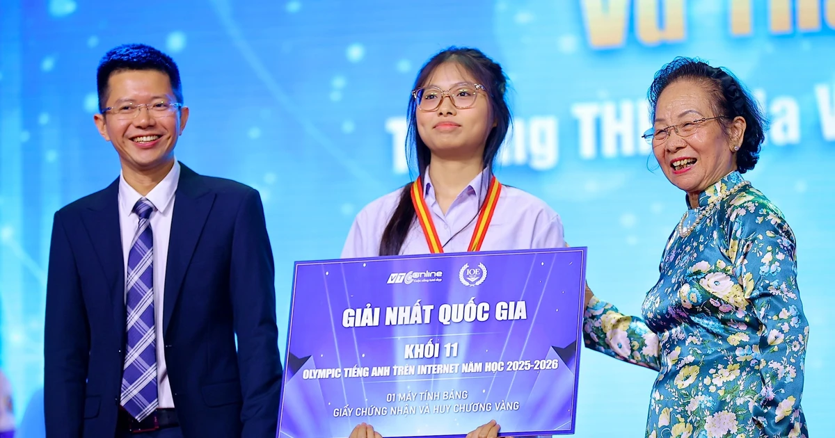 Vinh danh và trao giải quốc gia cuộc thi Olympic tiếng Anh trên internet