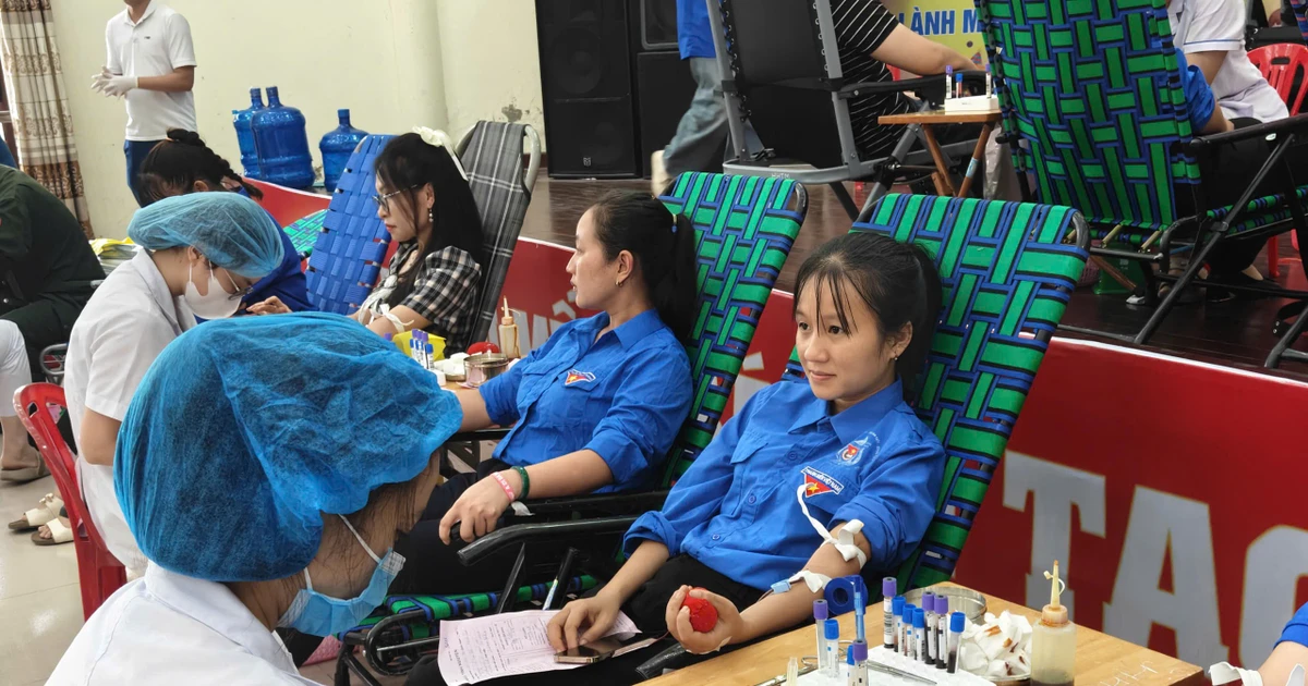Sôi nổi ngày hội hiến máu Chủ Nhật Đỏ tại Ninh Bình