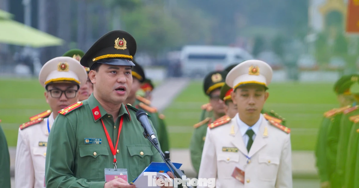 Hơn 300 gương mặt trẻ Công an tiêu biểu các thời kỳ báo công dâng Bác