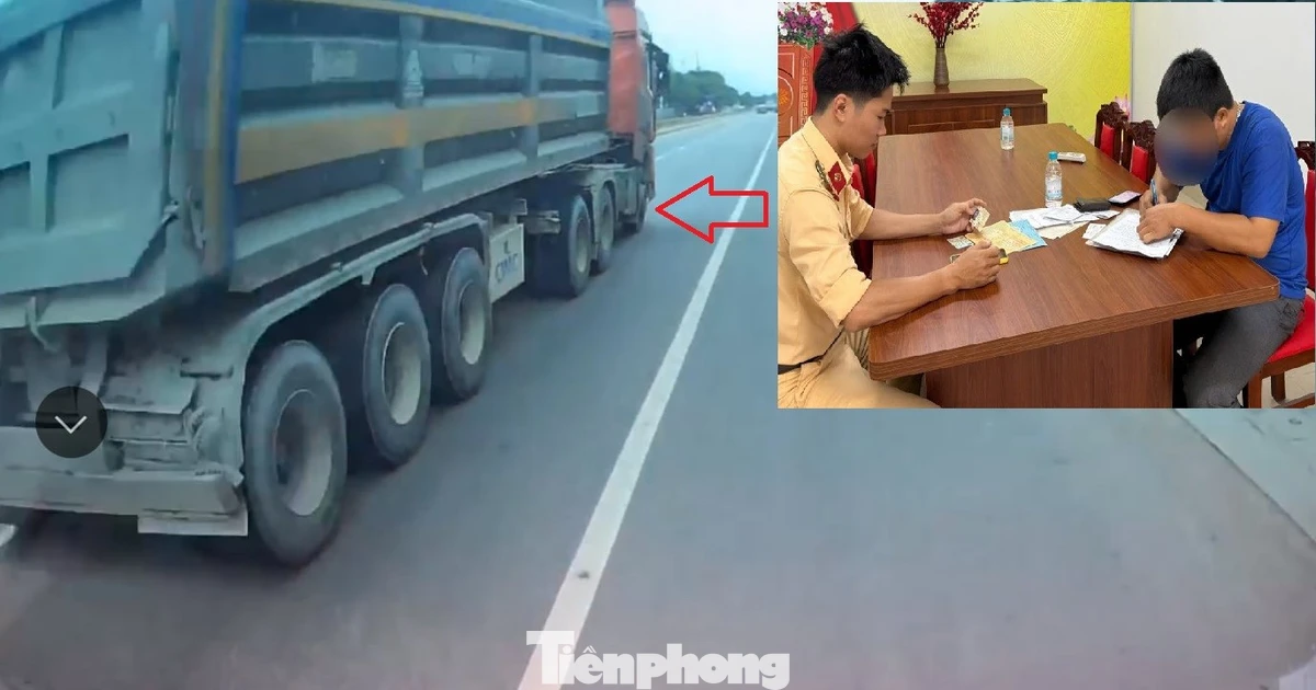 Triệu tập và xử phạt tài xế lái xe ben chạy ẩu trên quốc lộ