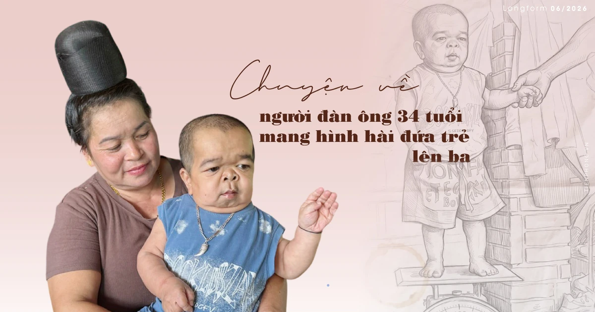 Chuyện về người đàn ông 34 tuổi mang hình hài đứa trẻ lên ba