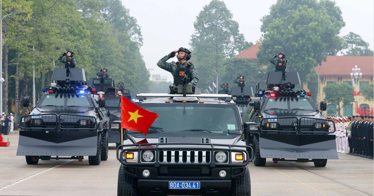 Bộ Công an xuất quân bảo vệ Lễ kỷ niệm 80 năm Cách mạng tháng Tám, Quốc khánh 2/9