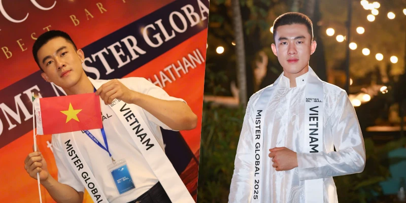 Đoàn Công Vinh khẳng định tinh thần thép tại Mister Global 2025: 'Càng khó khăn tôi càng mạnh mẽ'