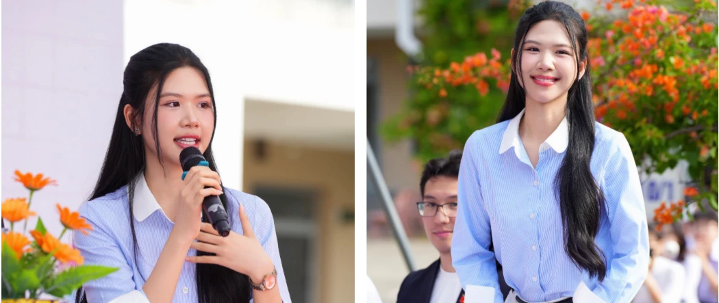 Nhan sắc rạng rỡ của Đinh Hoàng Linh Đan sau 'Hoa hậu Việt Nam 2024': Vẻ đẹp tri thức ngày càng tỏa sáng