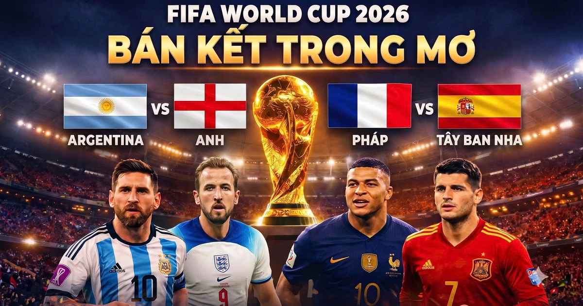 World Cup 2026 siêu bùng nổ: 4 ông lớn - 2 bán kết 'trong mơ'