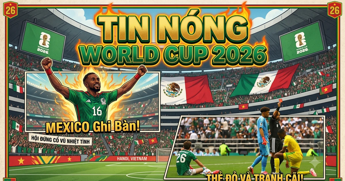 TIN NÓNG WORLD CUP 2026: Mexico hạ gục Nam Phi 2-0, trận khai mạc gây tranh cãi nhất lịch sử!