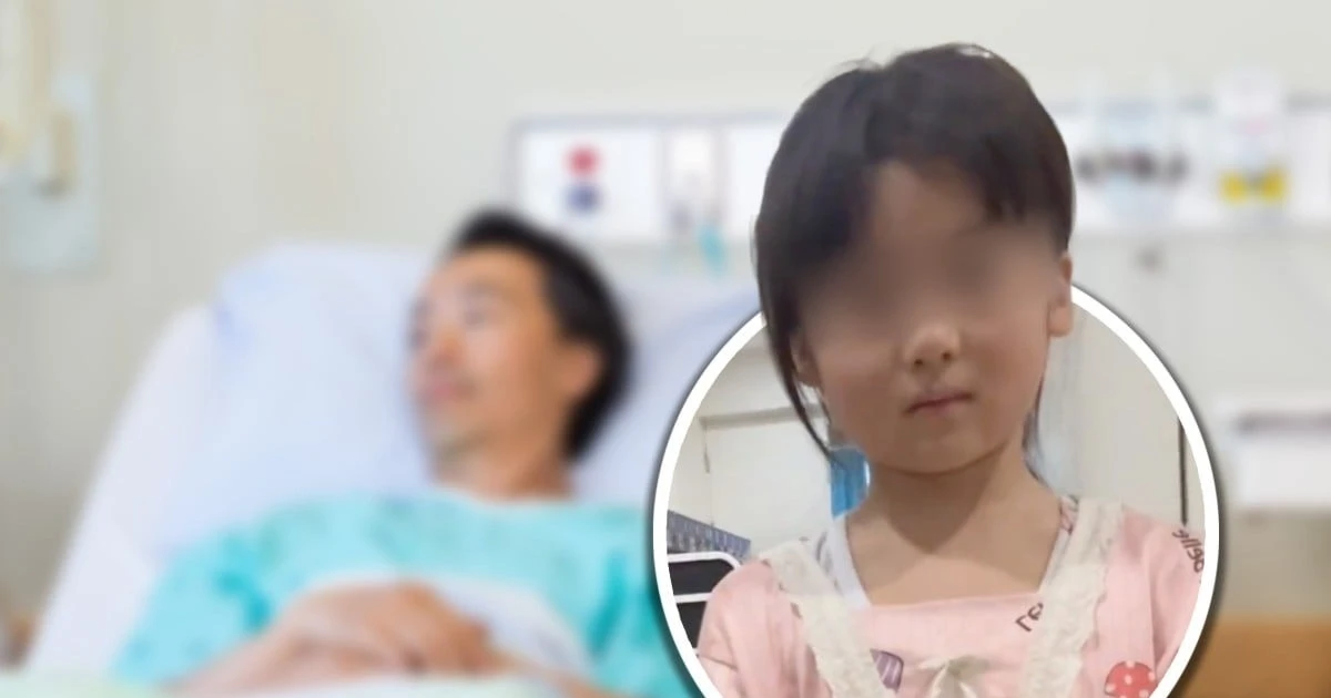 Bé gái 7 tuổi một mình chăm cha trong bệnh viện