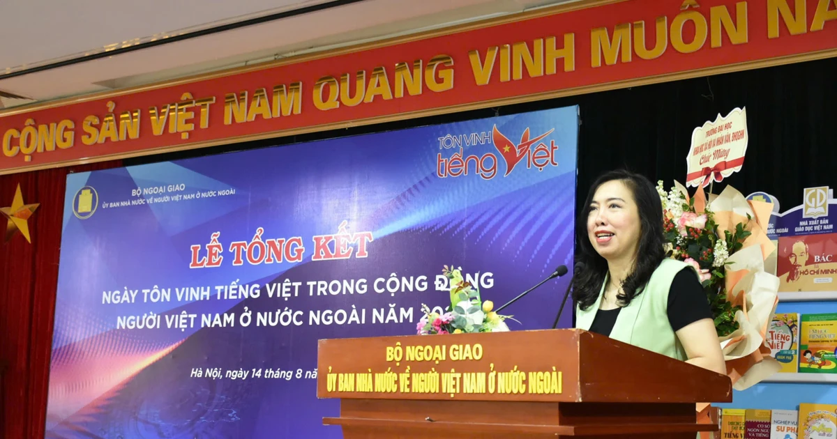 Thứ trưởng Bộ Ngoại giao Lê Thị Thu Hằng: Công tác giữ gìn và tôn vinh Tiếng Việt luôn được quan tâm đặc biệt
