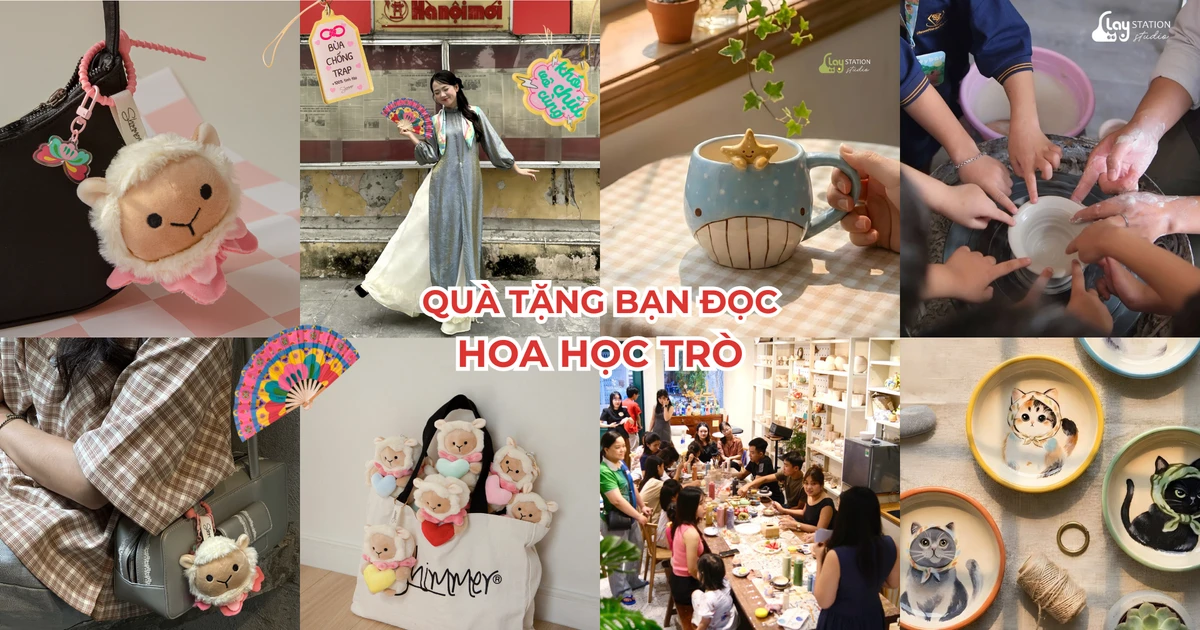 Quà tặng bạn đọc: Móc khóa cừu điểm tô balo cùng lớp học nặn gốm handmade