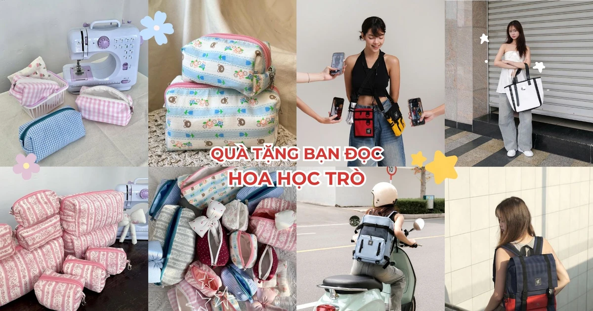 Quà tặng bạn đọc: Bộ đôi túi makeup và túi đeo chéo cho ngày xuống phố rạng rỡ