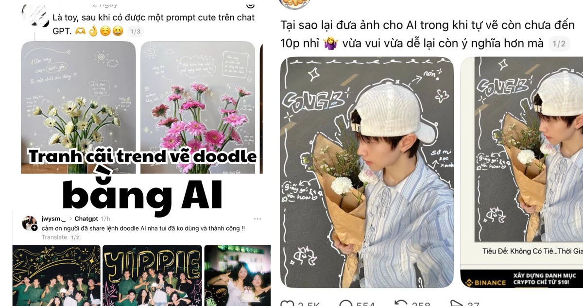 Tranh cãi trào lưu vẽ doodle bằng AI: Tiện dụng hay đánh mất "chất riêng"?