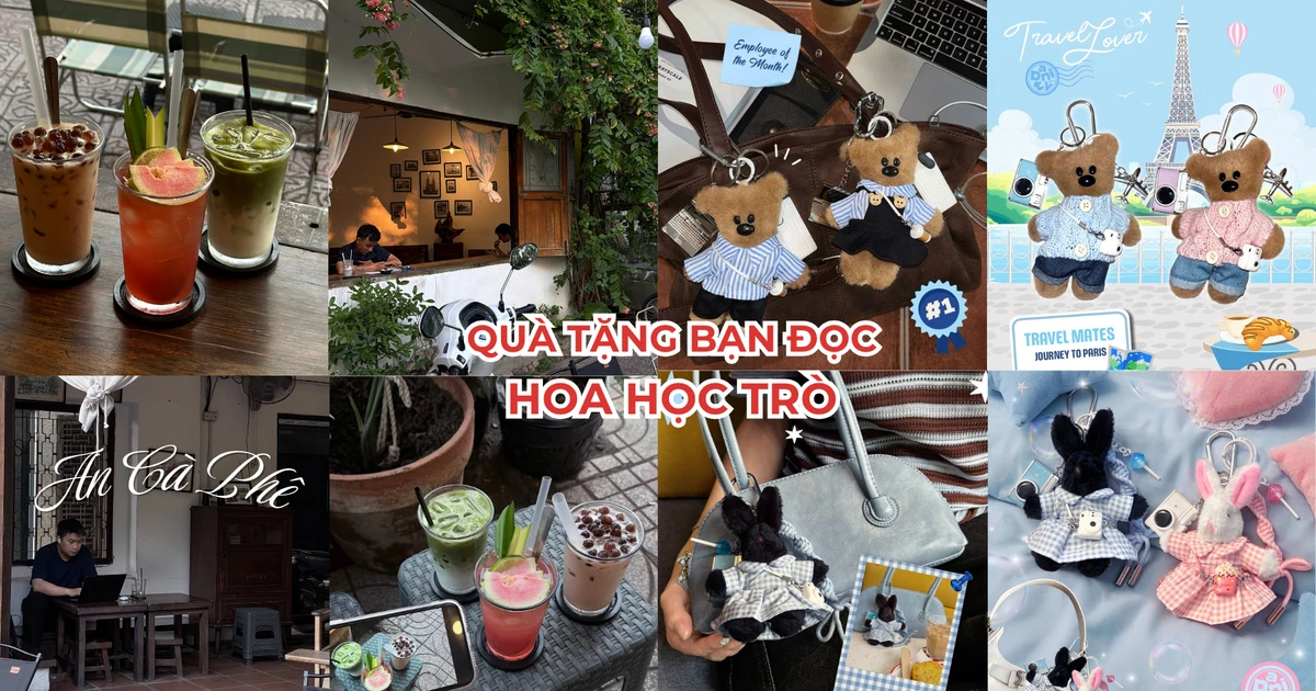 Quà tặng bạn đọc: Nhâm nhi nước, săn hoàng hôn và móc khóa thú bông độc bản