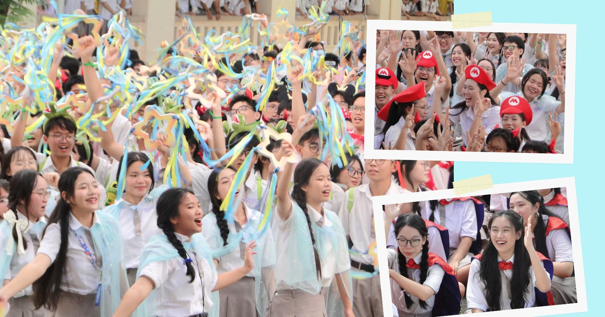 TP.HCM: Teen THPT chuyên Lê Hồng Phong đón “mưa sao băng” trong lễ tốt nghiệp