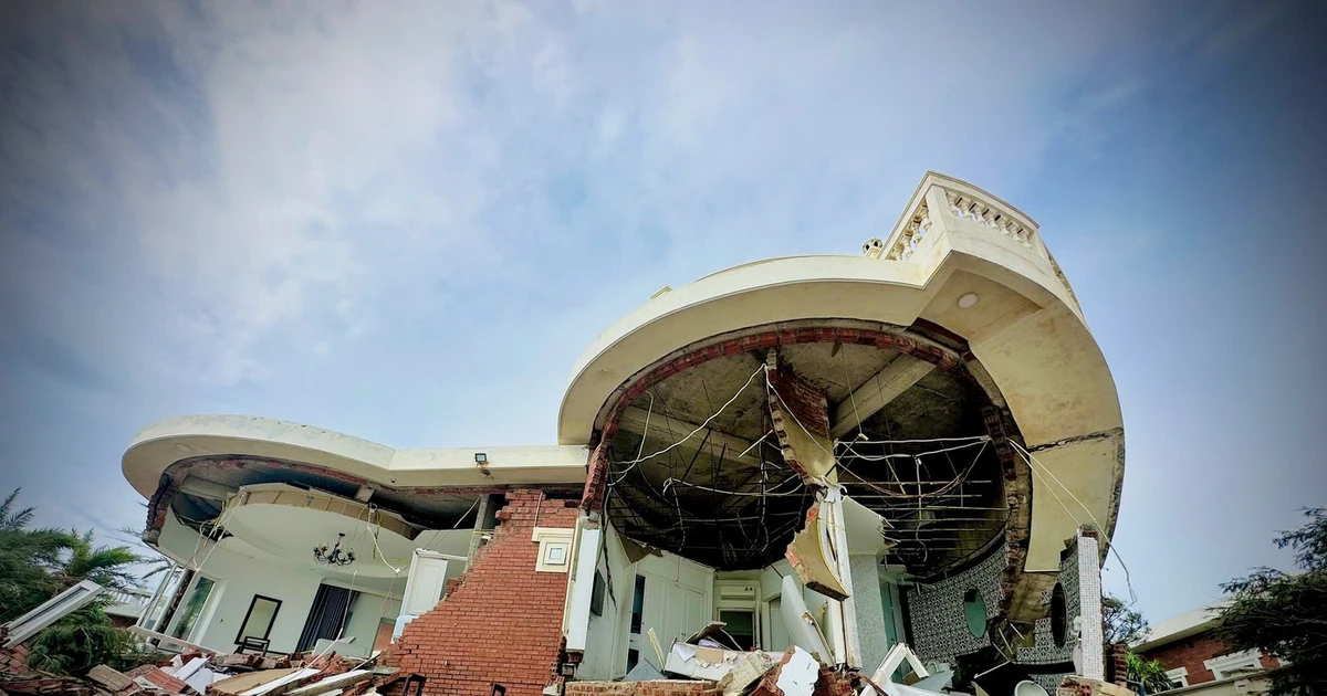 Xác định nguyên nhân loạt villa đổ sập sau bão số 10