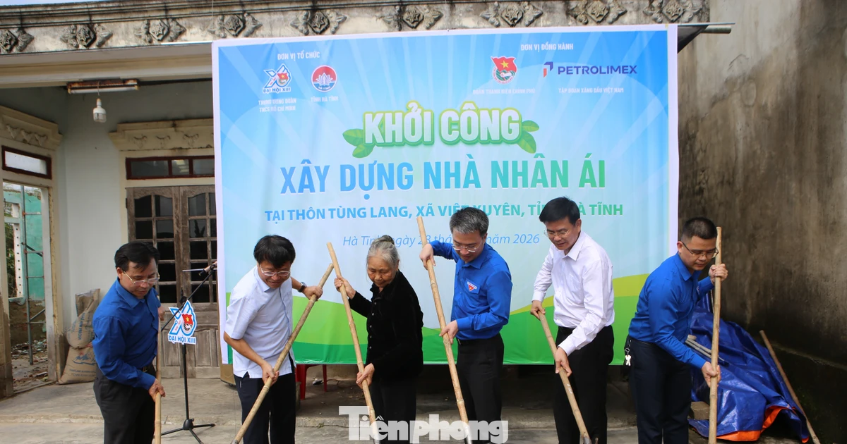 Ra quân Tháng Thanh niên: Khởi công xây dựng nhà nhân ái cho người nghèo ở Hà Tĩnh