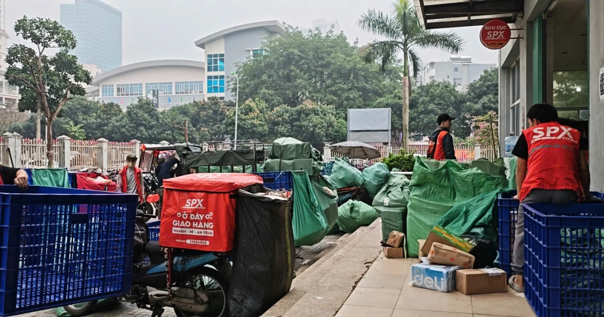 Mua sắm online bùng nổ dịp Tết, shipper quá tải