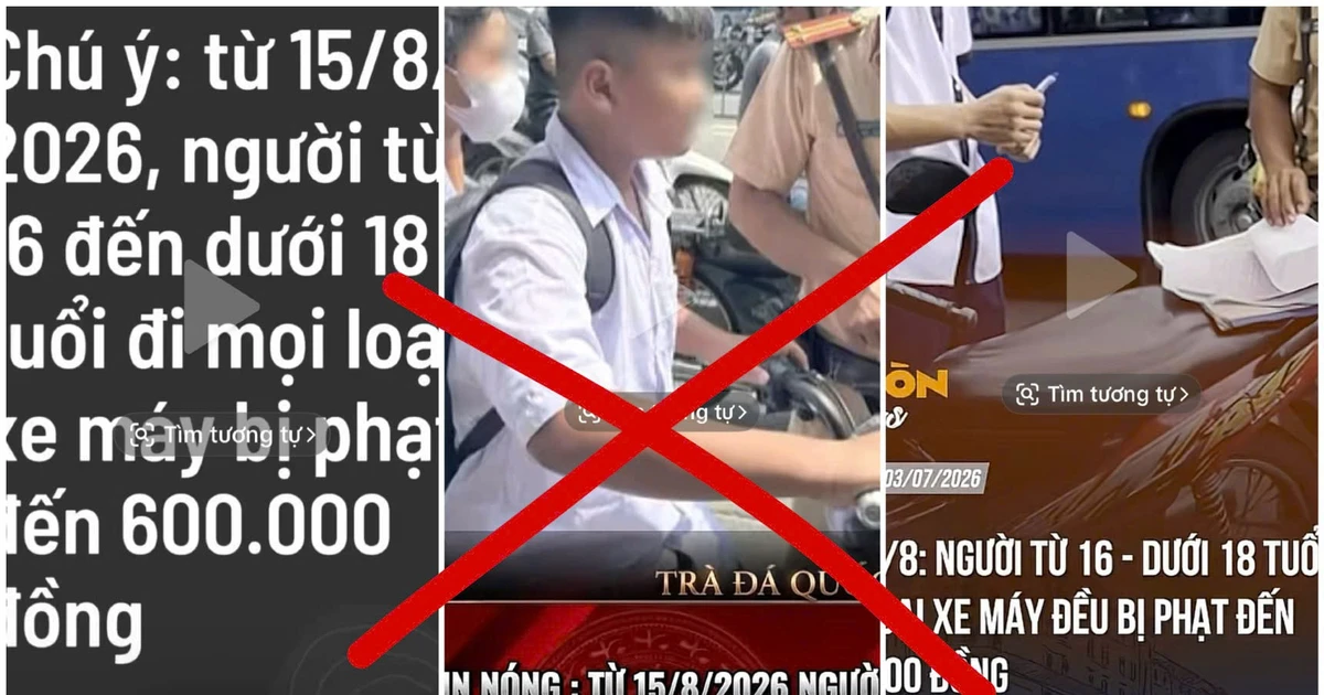 Cục CSGT bác bỏ thông tin 'người từ 16 đến dưới 18 tuổi đi mọi loại xe máy đều bị phạt'