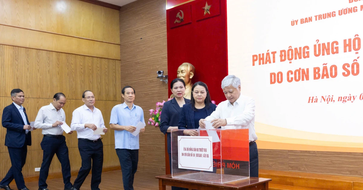 Mặt trận Tổ quốc Việt Nam phát động ủng hộ đồng bào bị thiệt hại do bão số 10