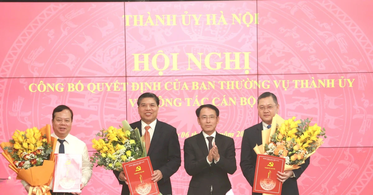 Công bố quyết định của Ban Thường vụ Thành ủy Hà Nội về công tác cán bộ