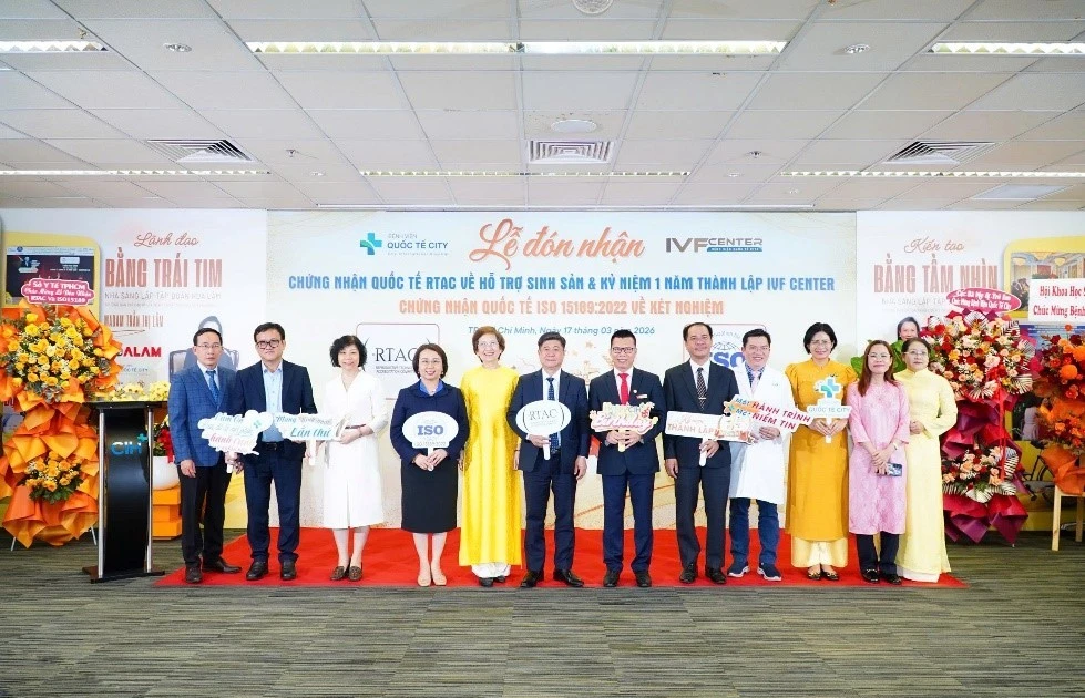 BV quốc tế City đạt chứng nhận quốc tế: RTAC về IVF và ISO về xét nghiệm