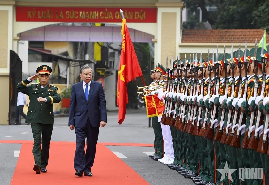 Tổng Bí thư Tô Lâm dự Lễ kỷ niệm 80 năm Ngày thành lập Binh chủng Công binh và đón nhận Huân chương Hồ Chí Minh