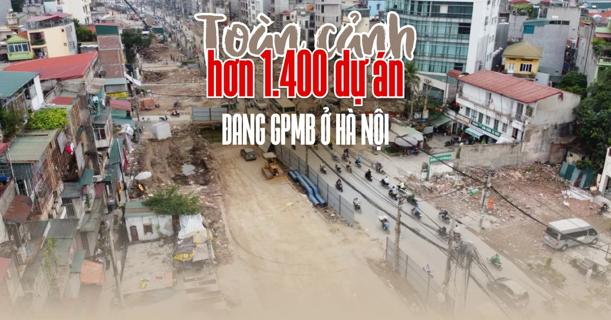 Toàn cảnh hơn 1.400 dự án đang thực hiện GPMB ở Hà Nội