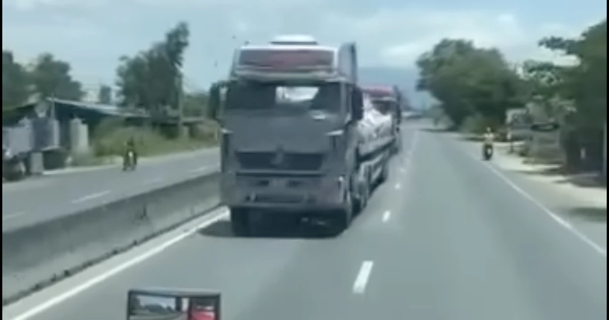 Thực hư vụ 2 xe tải 'chạy ngược chiều' trên Quốc lộ 1 qua Khánh Hòa