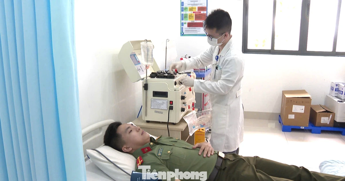 Trung úy công an Đắk Lắk 36 lần hiến máu