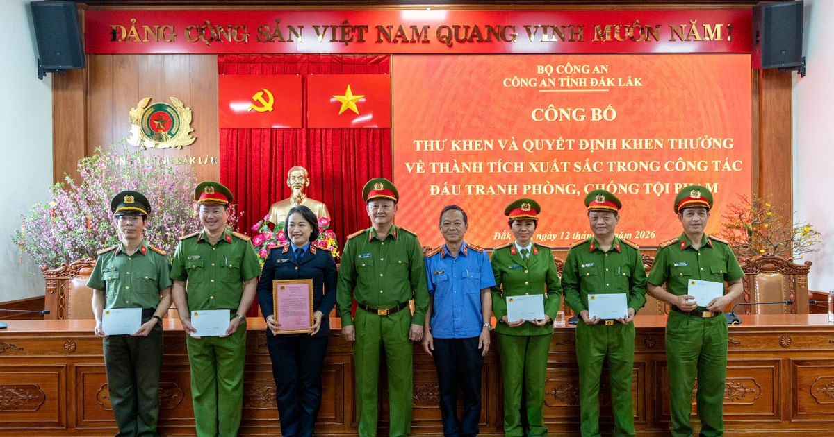 Triệt phá nhiều vụ trọng án lớn, Công an Đắk Lắk được Bộ Công an khen thưởng