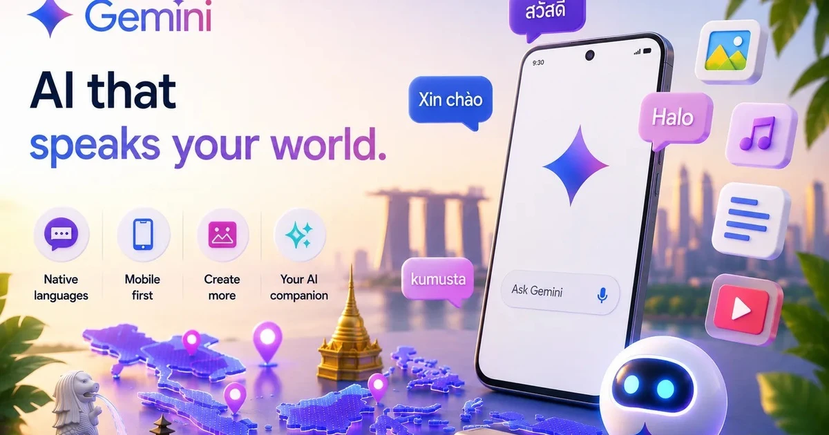 Người Việt dùng 'trợ lý' AI Gemini nhiều nhất Đông Nam Á