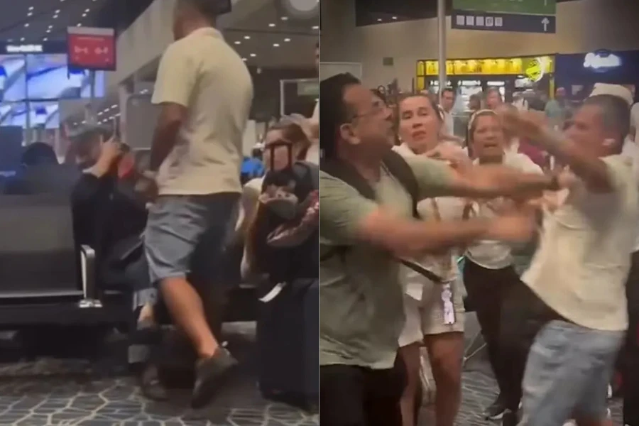 Phẫn nộ vụ khách nam hành hung một phụ nữ ở sân bay