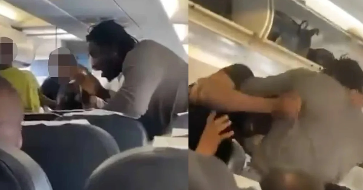 Hai ngôi sao ẩu đả dữ dội trên máy bay