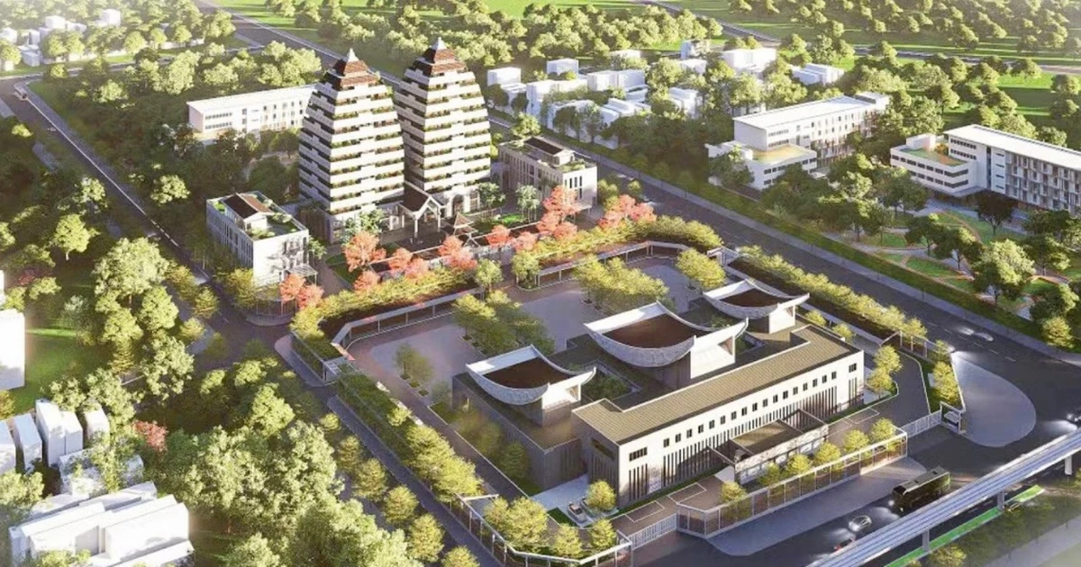 Hiện trạng khu đất làm nhà tang lễ với 2 tháp giữa trung tâm Hà Nội