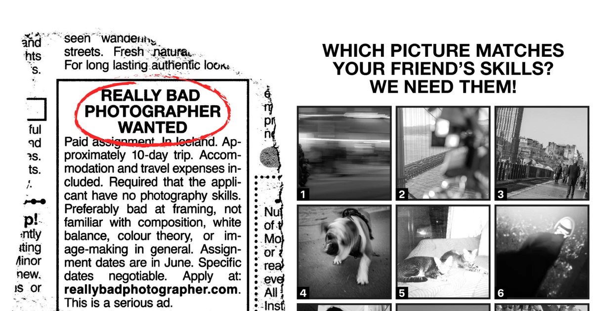 Muốn đi Iceland miễn phí? Hãy chứng minh rằng bạn có thể chụp ảnh... cực xấu!