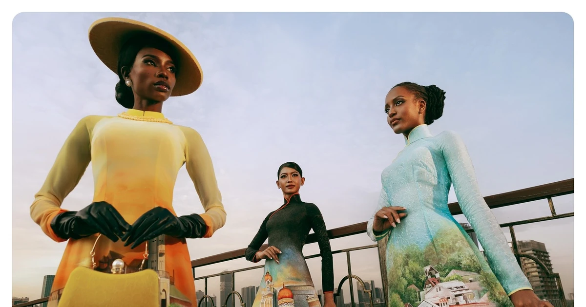 Dàn thí sinh Miss Cosmo 2025 khoe nhan sắc rực rỡ cùng áo dài Việt Nam