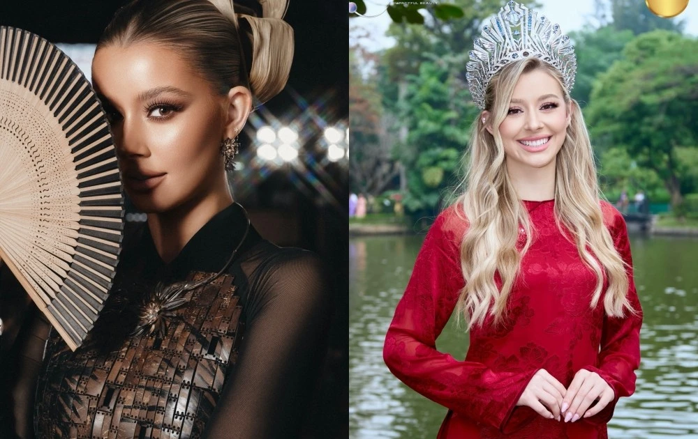 Ngắm Miss Cosmo 2025 Yolina "Ngọc Na" xinh đẹp trong tà áo dài truyền thống