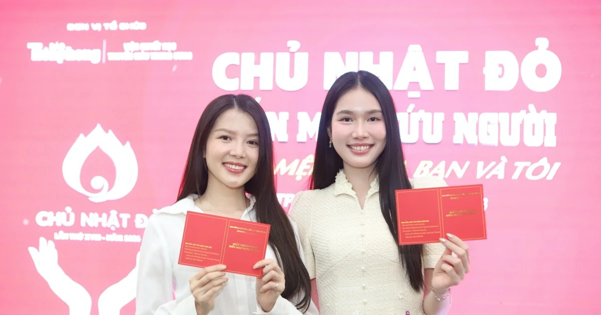 Á hậu Phương Anh nhiều năm liền đồng hành cùng chương trình Chủ Nhật Đỏ