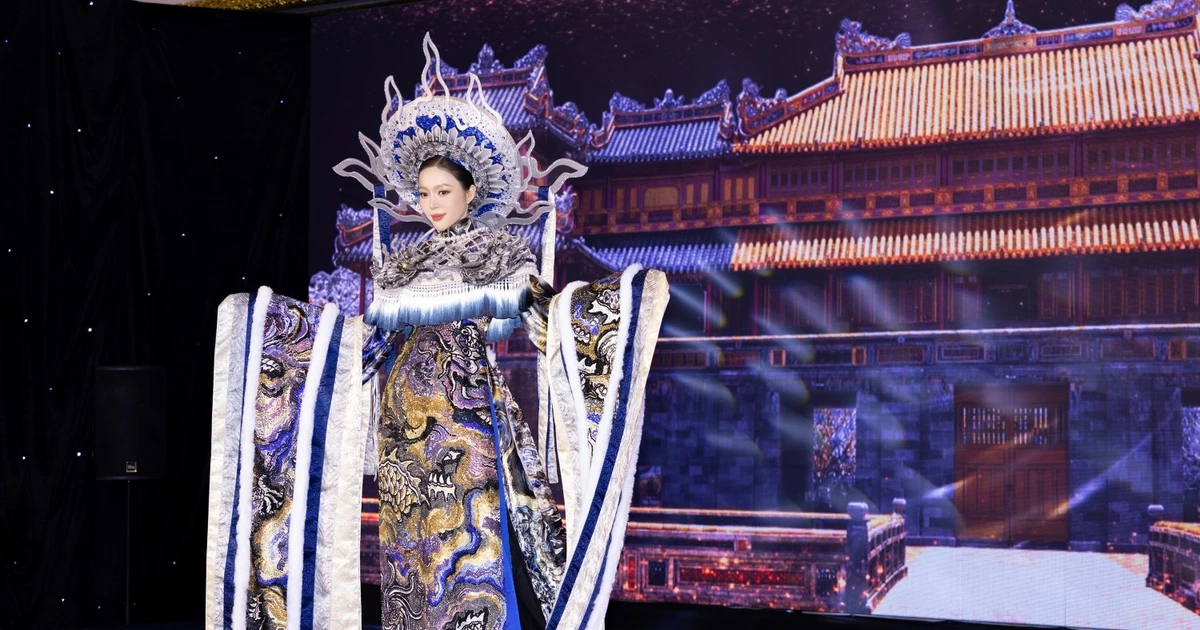 Miss International 2025: Kiều Duy diện Trang phục Dân tộc lấy cảm hứng từ Rồng