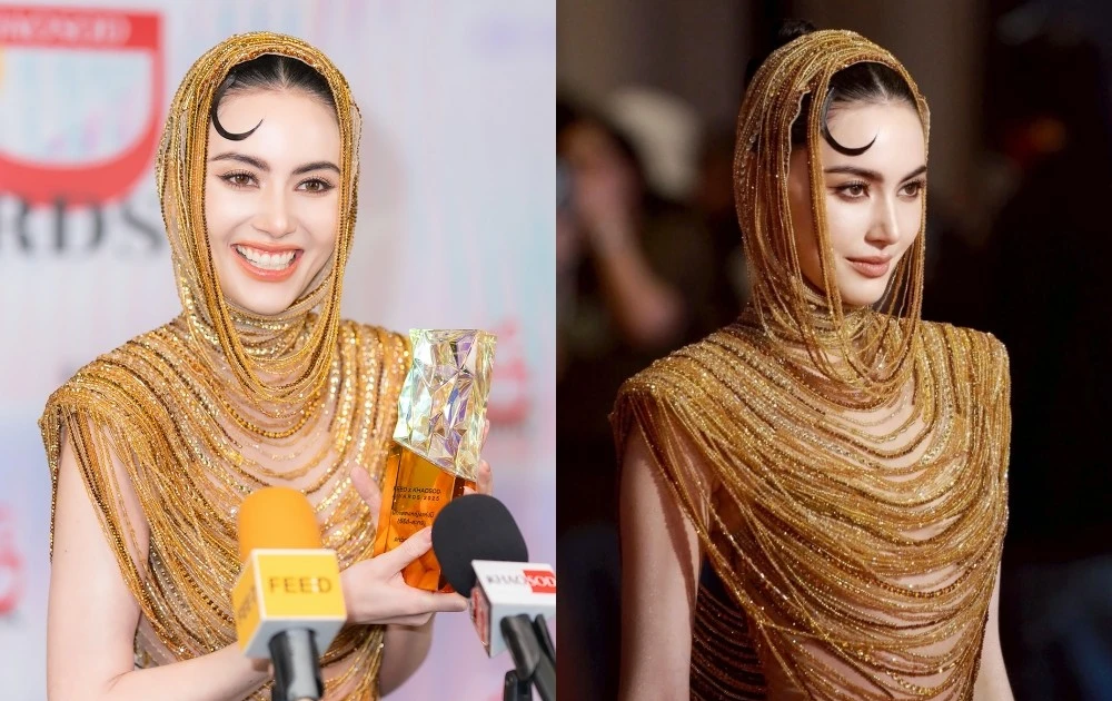 “Ma nữ đẹp nhất Thái Lan” Mai Davika chủ động liên hệ NTK Lê Thanh Hòa vì bộ váy này