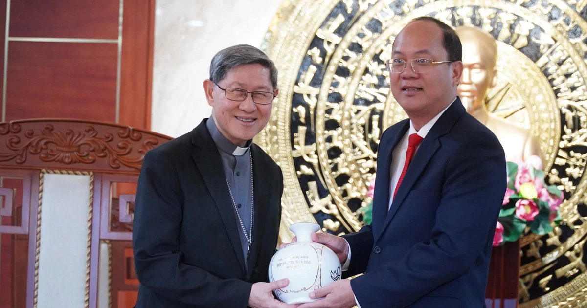 Đức Hồng y Luis Antonio Gokim Tagle gặp lãnh đạo Cà Mau trước lễ tuyên phong chân phước linh mục Trương Bửu Diệp